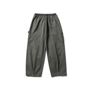 Japanese Trendy Retro Simple Solid Color Casual Loose Overalls