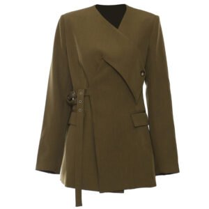 Irregular Cutting Heavy Industry Corns Waist-tight Suit Jacket