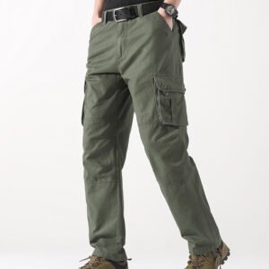 Men's Spring Three-dimensional Pocket Straight-leg Trousers Outdoor