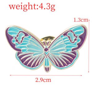 Colorful Butterfly Insect Alloy Brooch Creative