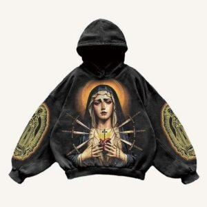 Fashion Casual Printed Polyester Sweater