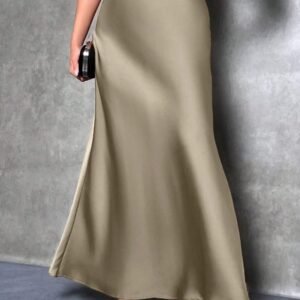 Satin Skirt For Spring And Summer
