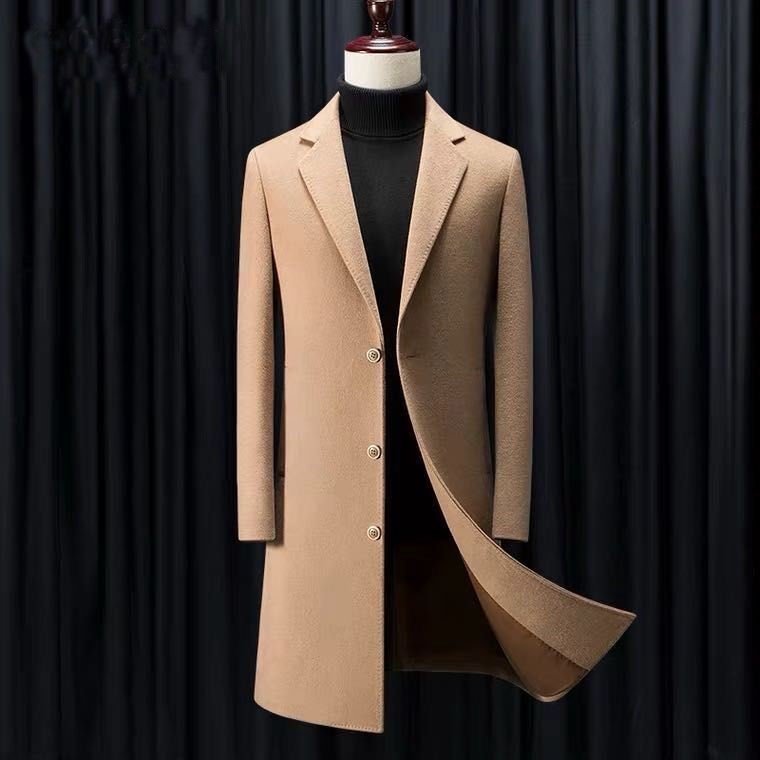 Men's Business Korean Version Slim Fit Handsome Trench Coat