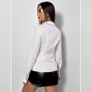 Fashion Casual Striped Shirt For Women