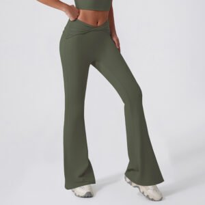 Female Pure Color Tight Hip Lift Quick-drying Casual Sports Trousers