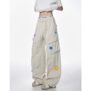 Retro Multi-pocket Straight-cut Work Pants For Men And Women