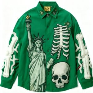 Fashion Casual Printed Polyester Shirt