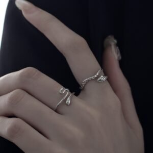 Textured Spirit Snake Ring Bold And Fashion-Forward
