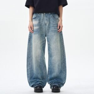 American Machete Jeans Men's Street Retro Washed