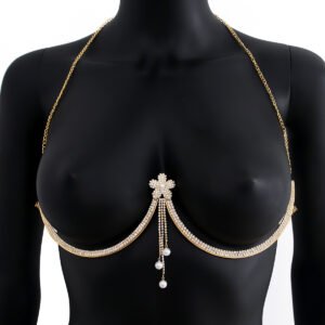 Diamond Tassel Chest Necklace Accessories Body Chains