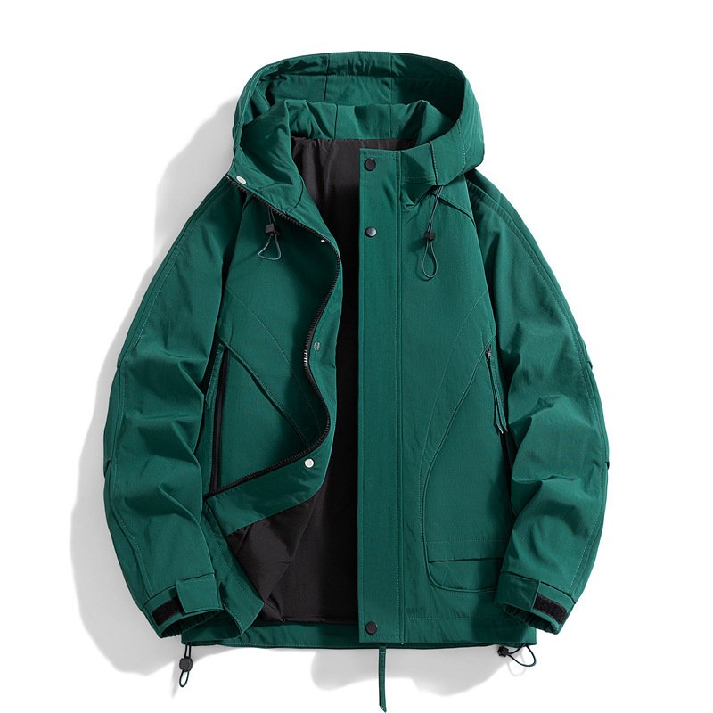 Spring And Autumn High-grade Simple Versatile Trench Coat Windproof Hood Jacket - Image 3