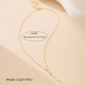 925 Silver Light Luxury Minimalist Y-Shaped Geometric Necklace Niche Designer-Style Jewelry