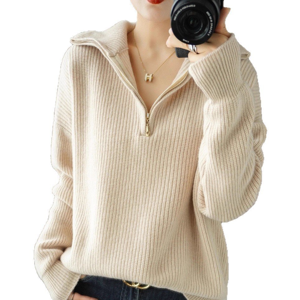 Women's Thickened Pullover Knitted Sweater Top - Image 5