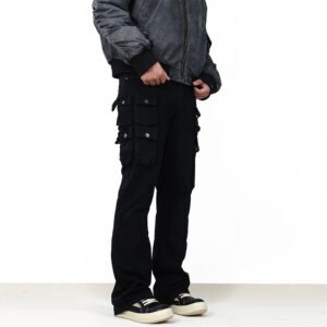 Multi-pocket All-match High Street Slightly Flared Workwear Casual Pants