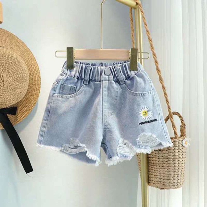 Girls' Denim Shortsversatile And Perfect For Wearing Outdoors - Image 8