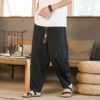 New Chinese Style Men's Yamamoto Yaosi Ice Silk Drape Profile Harem Pants Men