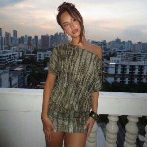 Sexy Cutout Backless Off-Shoulder Bandage Mini Dress
