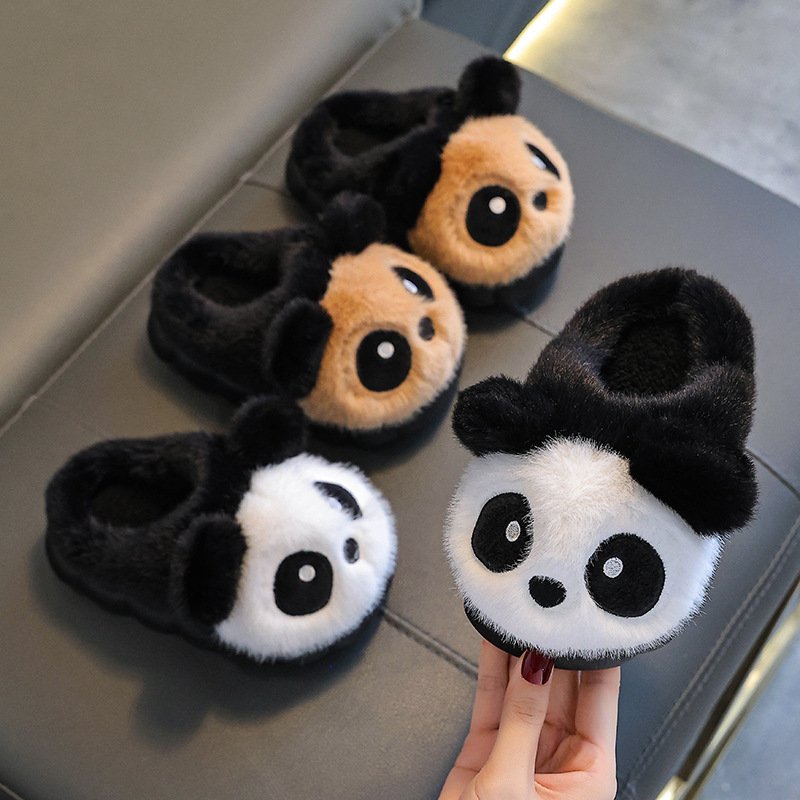 Winter Cotton Slippers For Children Warm And Fleece-lined Cotton Shoes - Image 4