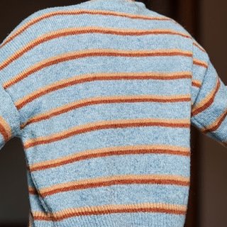 Casual All-match Multicolor Striped Round Neck Sweater - Image 2