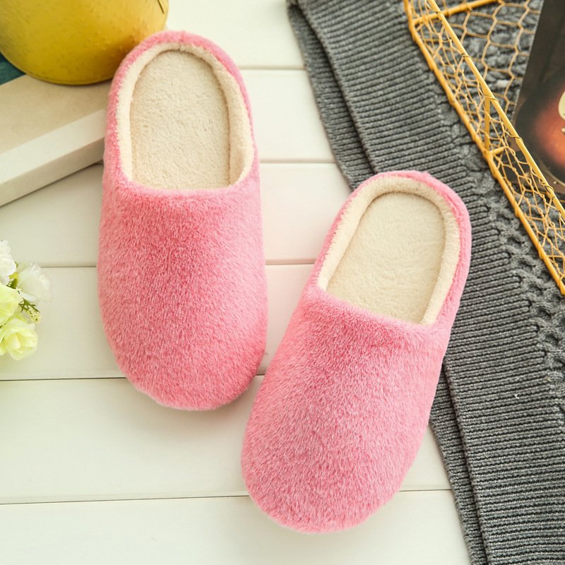 Fleece Soft Sole Silent Japanese Style Slippers - Image 4