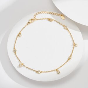 Women's Original Zirconium Pendant Simple Anklet
