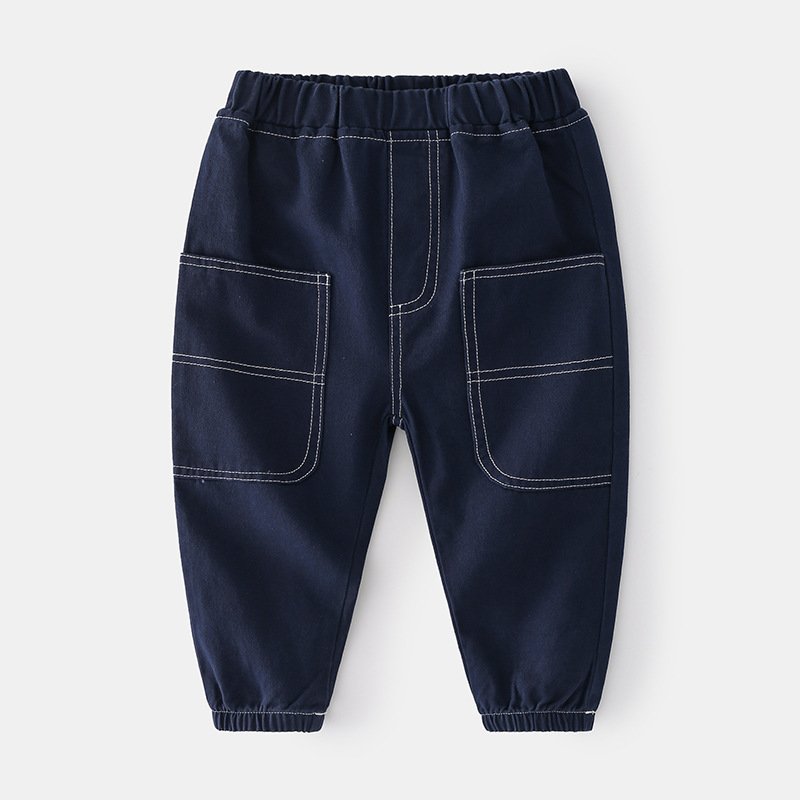 Trousers Children's Wear Trendy Handsome Mid-waist Middle And Small Boys Trousers - Image 3