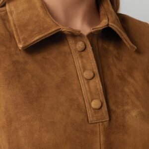 New Shirt-collar Vest Dress For Niche Styles