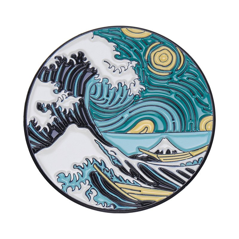 Creative Oil Painting Series Alloy Brooch Clothes And Bags Decorations - Image 9