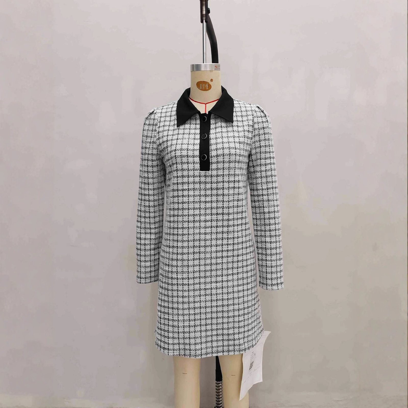 French-style Elegant Knit Dress - Image 4