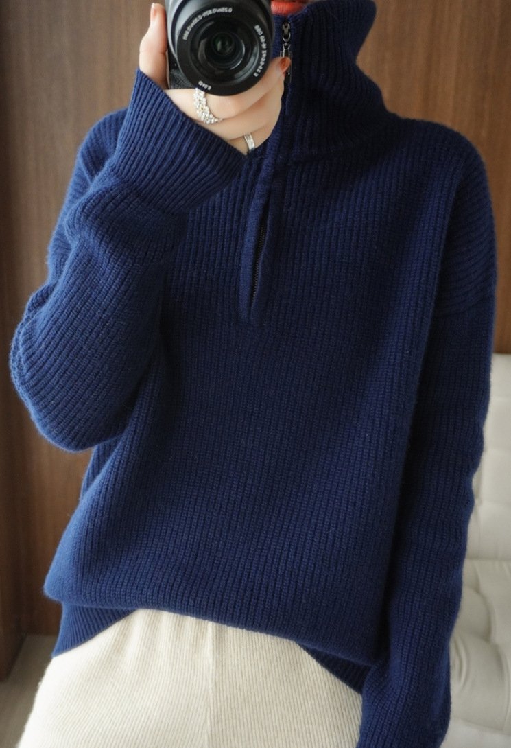 Women's Thickened Pullover Knitted Sweater Top - Image 9