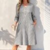 Women's Fashion Casual Long-Sleeve Knitted Dress