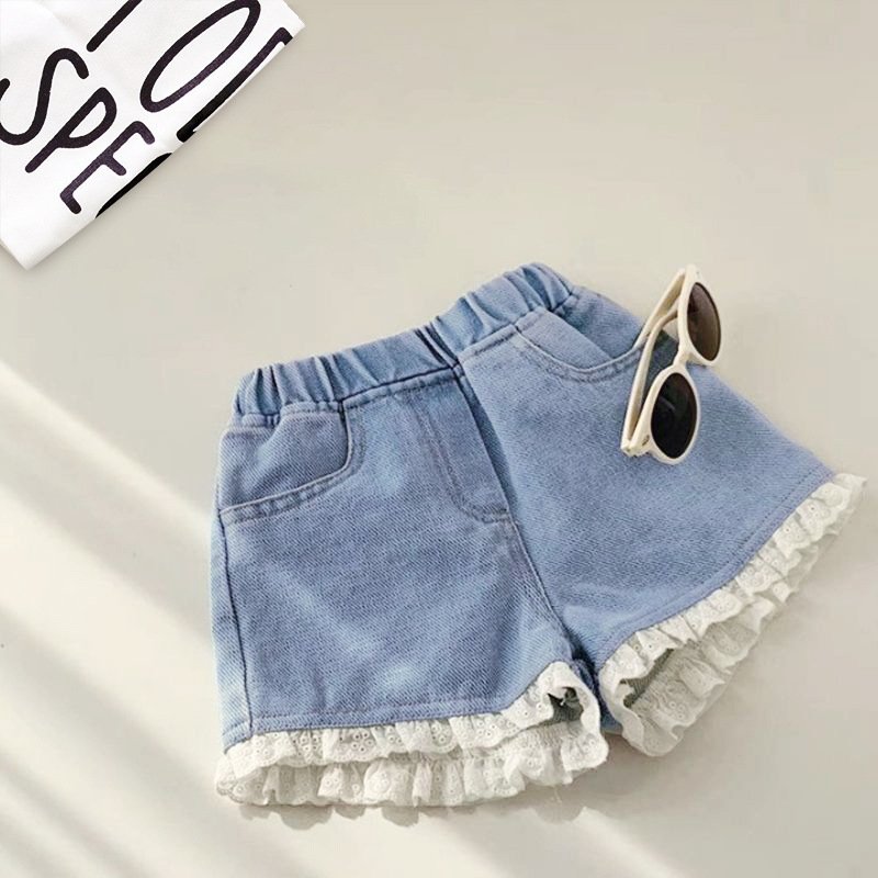 Girls' Denim Shortsversatile And Perfect For Wearing Outdoors