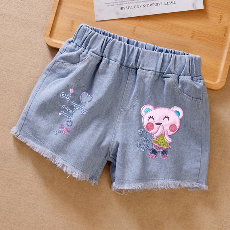 Girls' Denim Shortsversatile And Perfect For Wearing Outdoors - Image 7