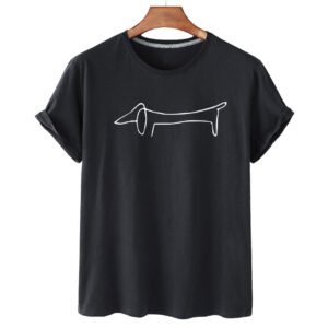 Women's Dachshund Print Short Sleeve T-Shirt