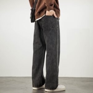 Weila Straight Loose American High Street Vibe Fashion Brand Casual Jeans