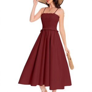 New French-style Elegant And Fashionable Strap Waist-cinching Dress