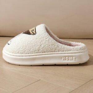 Couples Thick-soled Warm Cotton Slippers
