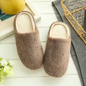 Fleece Soft Sole Silent Japanese Style Slippers
