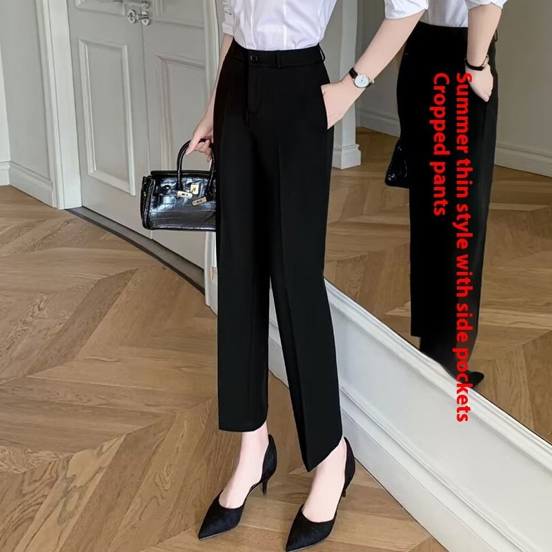 Female Office Worker Straight Workplace Suit Pant - Image 5