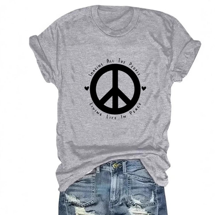 Cross-border Round Neck Fashionable Women's T-shirt - Image 5