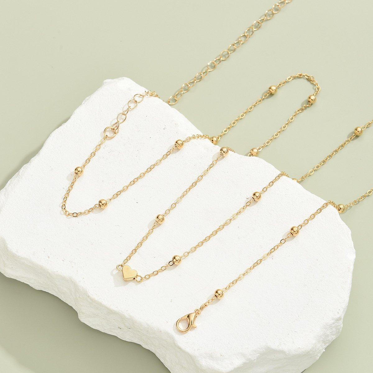 Creative And Fashionable Heart-shaped Bead Waist Chain, Golden Alloy Waist Chain For Women, Summer Accessory. - Image 7