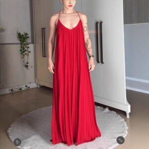 Slimming Figure-flattering Dress Fashionable And Minimalist Long Skirt