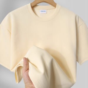 Fashion Men's And Women's Couple's Clothes Loose Shoulder Solid Color Base Shirt