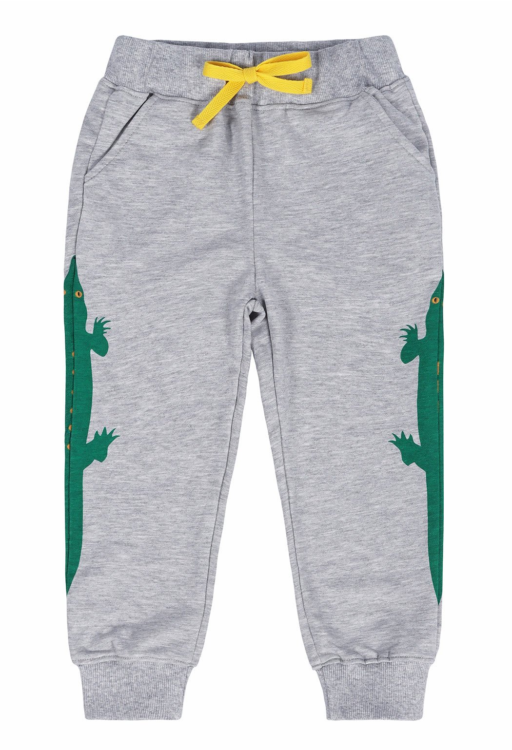 Children's Clothing, Girls' Gray Guard Pants, Children's Pants, Baby Terry Sweatpants - Image 2