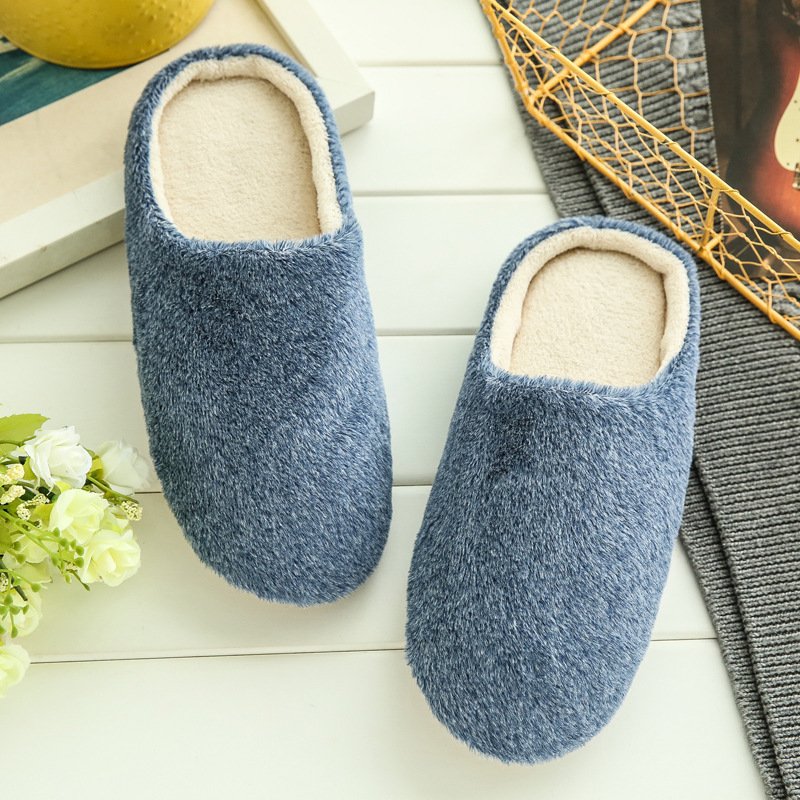 Fleece Soft Sole Silent Japanese Style Slippers - Image 5