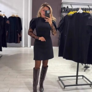 Womens Stylish And Elegant Lace-embellished Sexy Dress