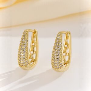 Micro Inlaid Zircon Ear Buckle U-shaped Ear Clip
