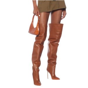 Womens Plus-Size Fashionable Sexy Over-the-Knee Boots