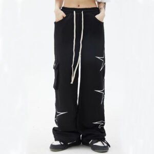 Street Five-star Wide Leg Pants Male