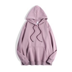 Ultra-soft Silver Fox Fleece-lined Thickened And Insulated Hooded Sweatshirt